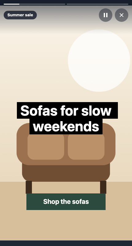 The fixed heading in the viewer
